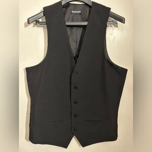 Barrasi Don: Barrasi Men’s Black Dress Vest